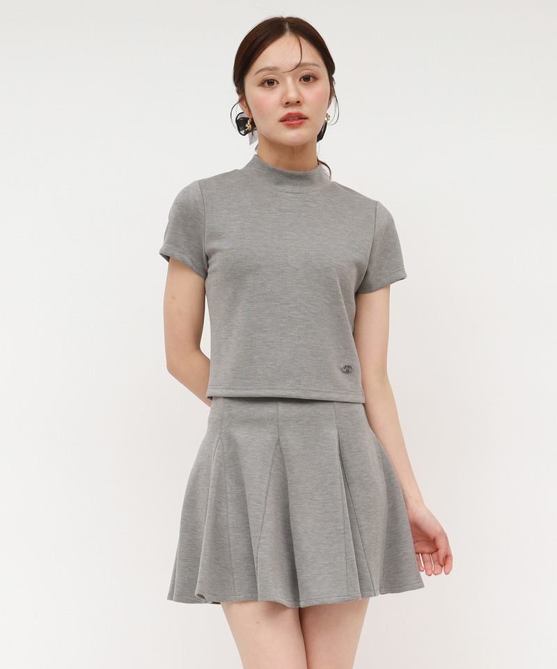 半袖プチハイカットトップス 詳細画像 グレー 1