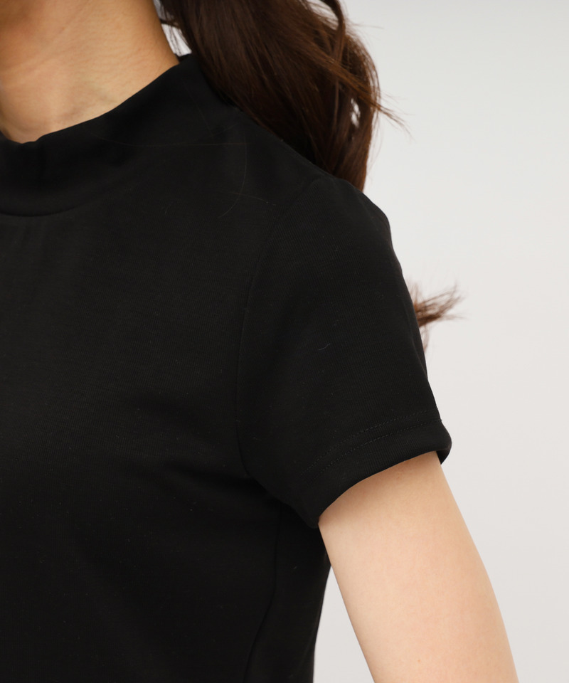 半袖プチハイカットトップス 詳細画像 ブラック 6