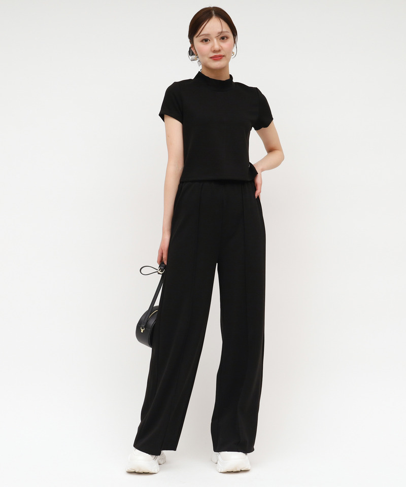 半袖プチハイカットトップス 詳細画像 ブラック 8