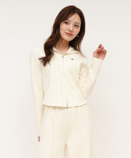 スリムフィットカットパーカー 詳細画像