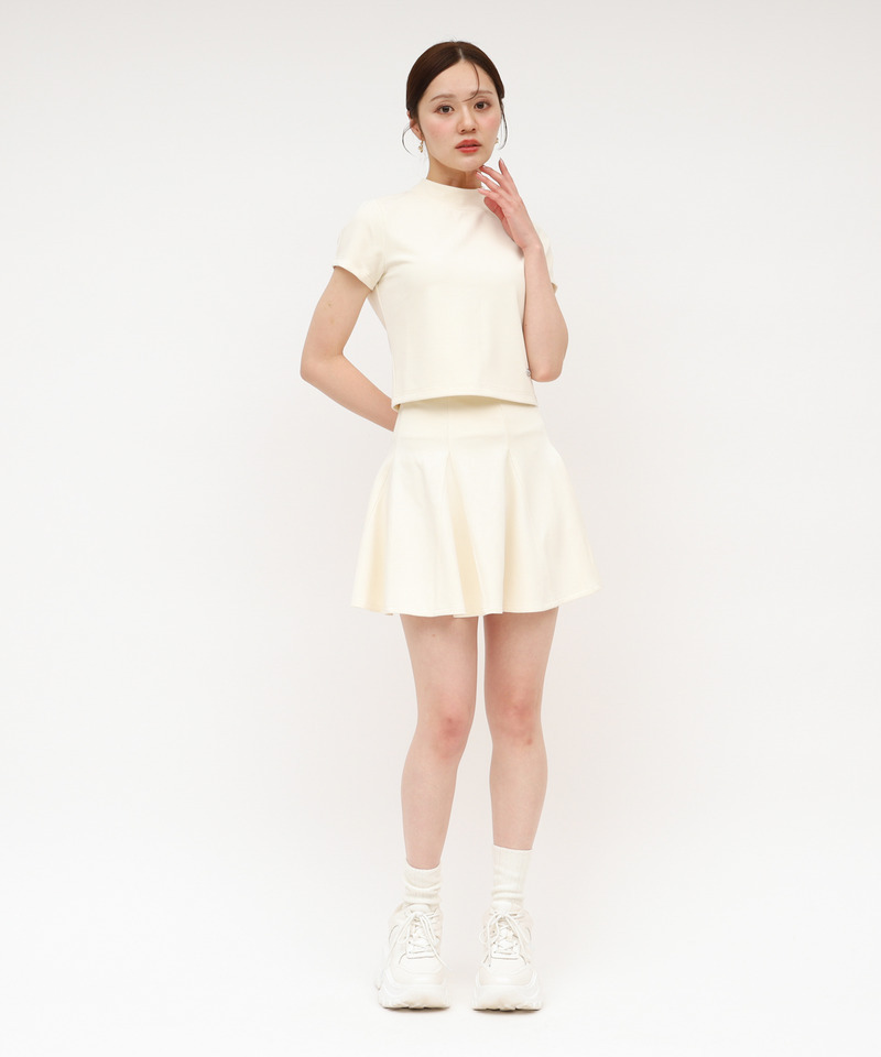 カットミニフレアスカート 詳細画像 オフホワイト 2