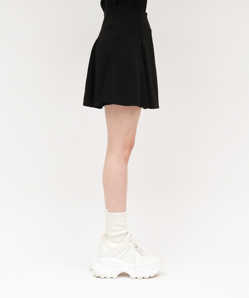 カットミニフレアスカート 詳細画像 ブラック 2