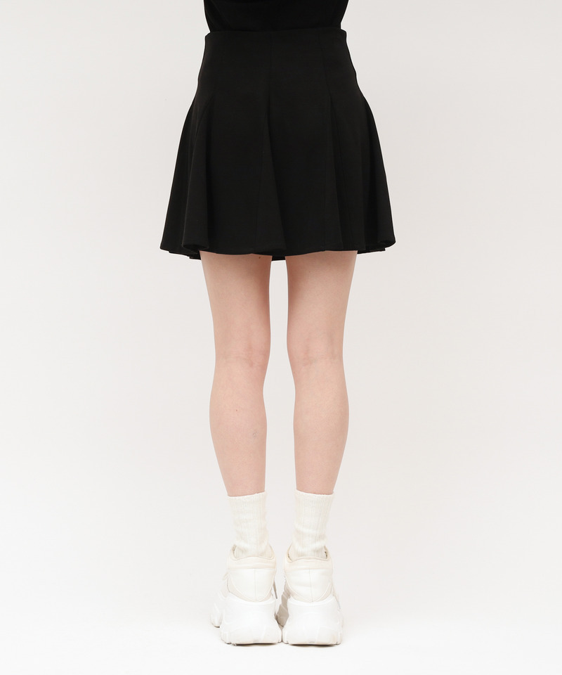 カットミニフレアスカート 詳細画像 ブラック 3