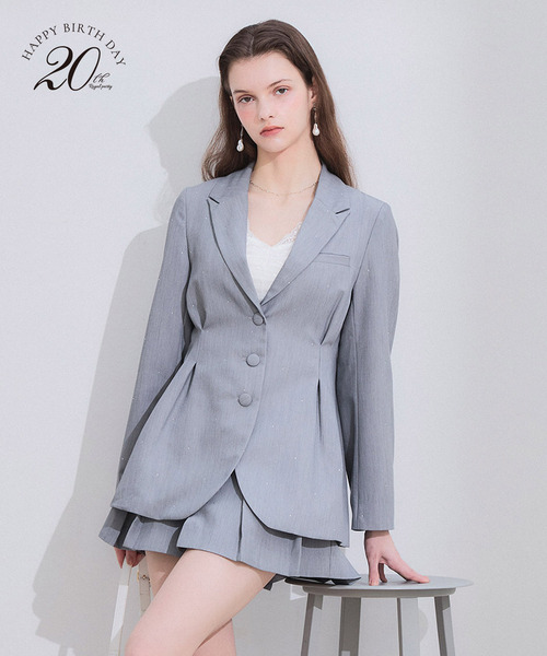 【20th】ウエストシェイプラインストーンジャケット 詳細画像