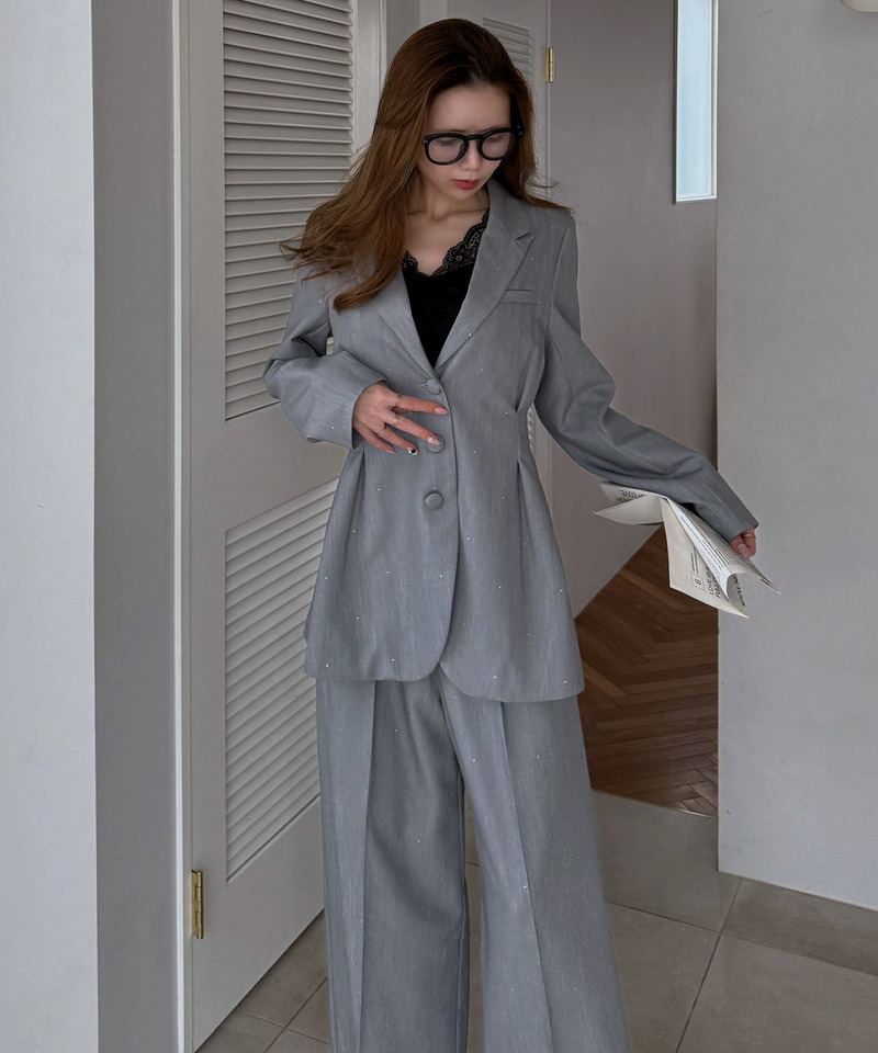 【20th】ウエストシェイプラインストーンジャケット 詳細画像 グレー 15