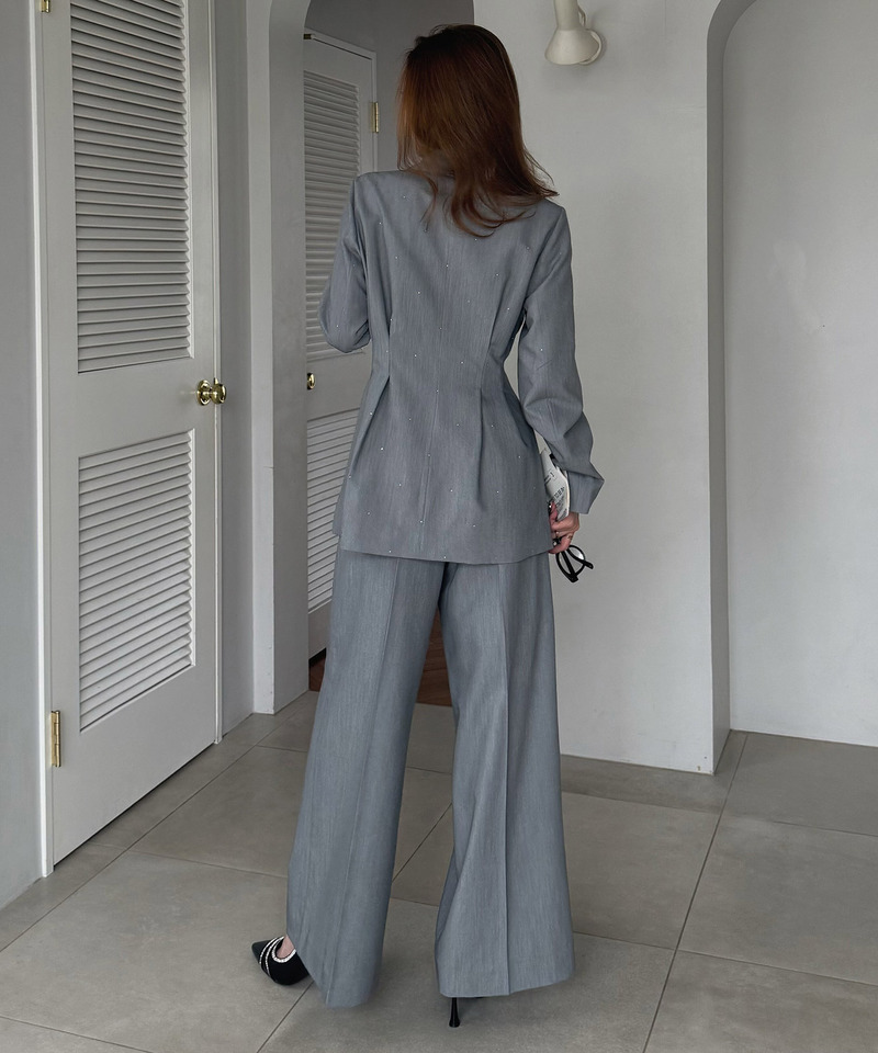 【20th】ウエストシェイプラインストーンジャケット 詳細画像 グレー 19