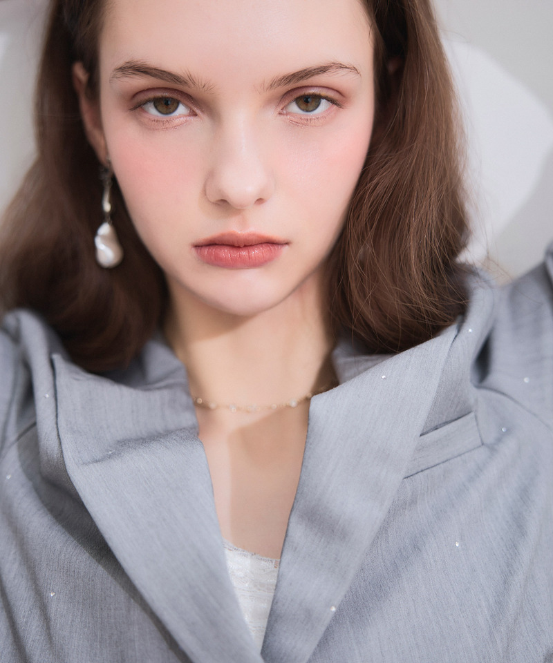 【20th】ウエストシェイプラインストーンジャケット 詳細画像 グレー 4