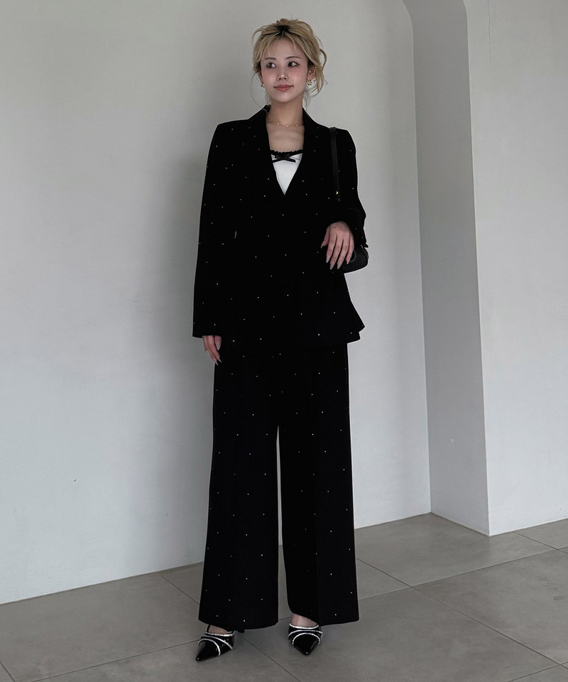 【20th】ウエストシェイプラインストーンジャケット 詳細画像 ブラック 10