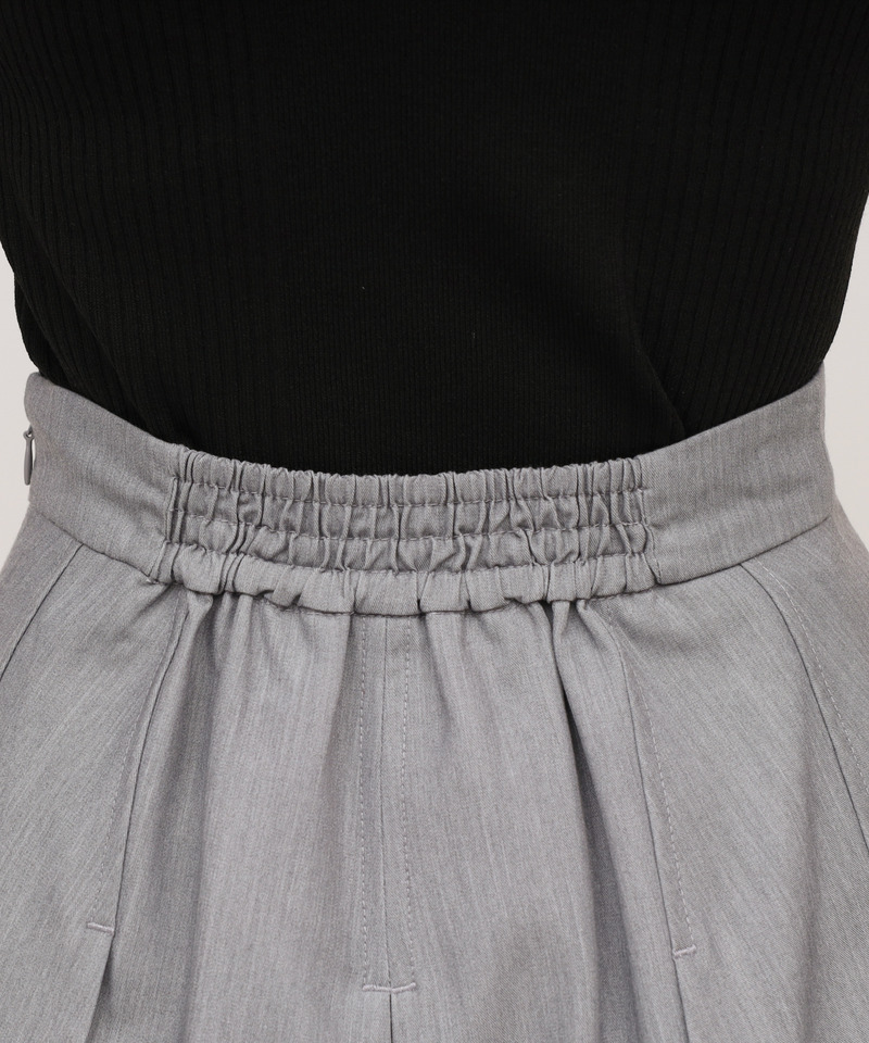 ラインストーンタックプリーツミニスカパン 詳細画像 グレー 5