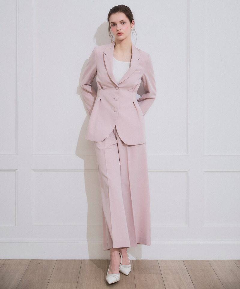 ラインストーンタックワイドパンツ 詳細画像 ピンク 4