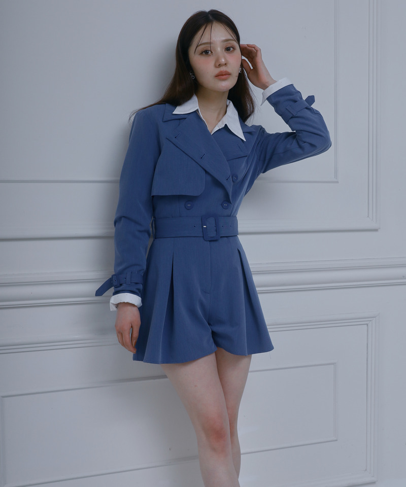 トレンチコンビネゾン 詳細画像 ブルー 1