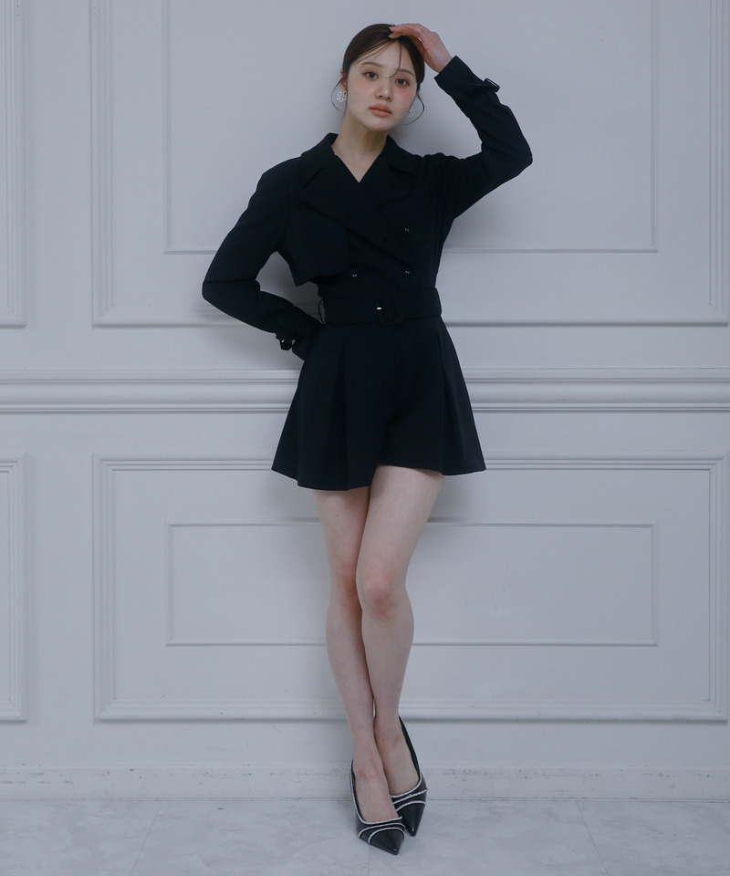 トレンチコンビネゾン 詳細画像 ブラック 2