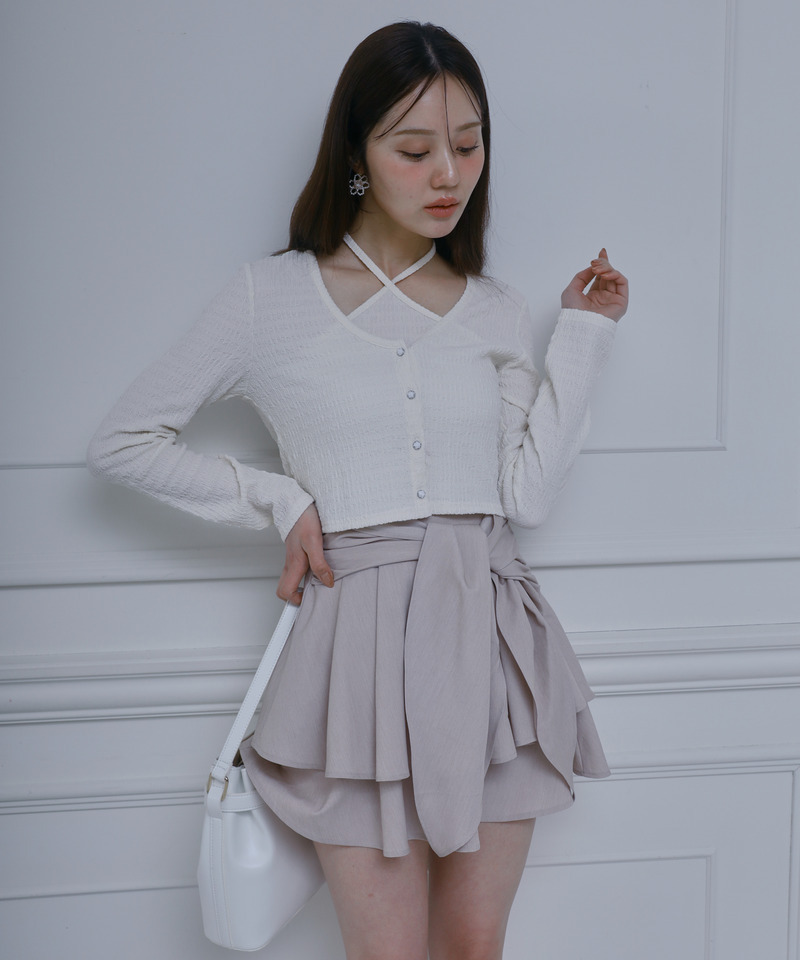 ローズボタンカットアンサンブル 詳細画像 オフホワイト 1