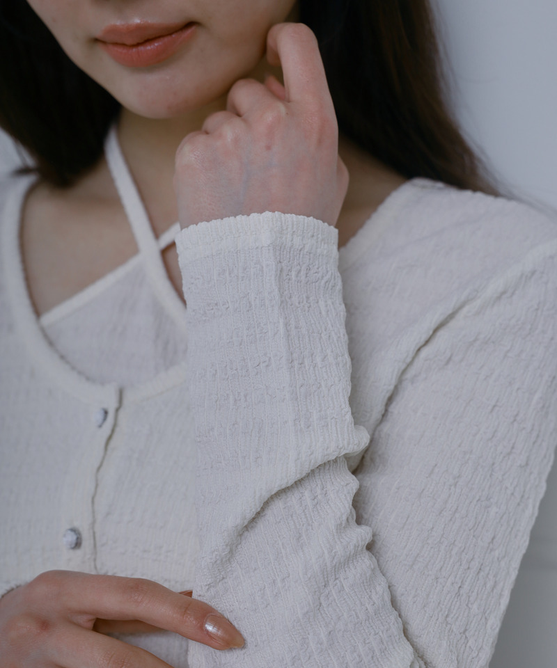 ローズボタンカットアンサンブル 詳細画像 オフホワイト 2