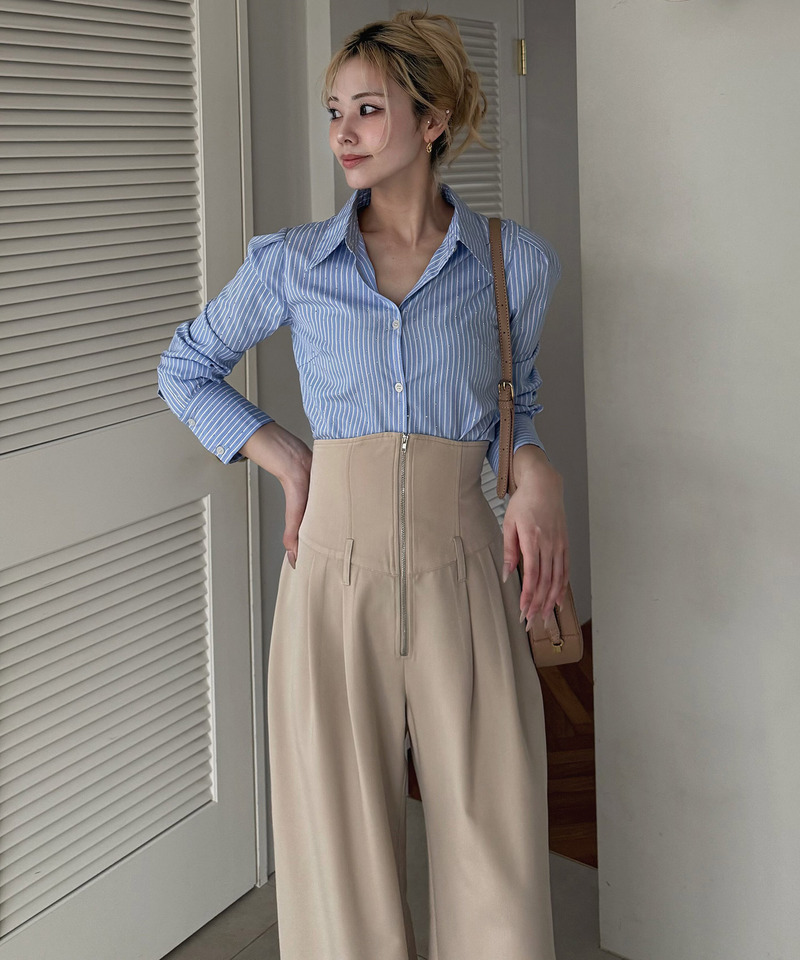 キラキララインストーンシャツ 詳細画像 ストライプ 5