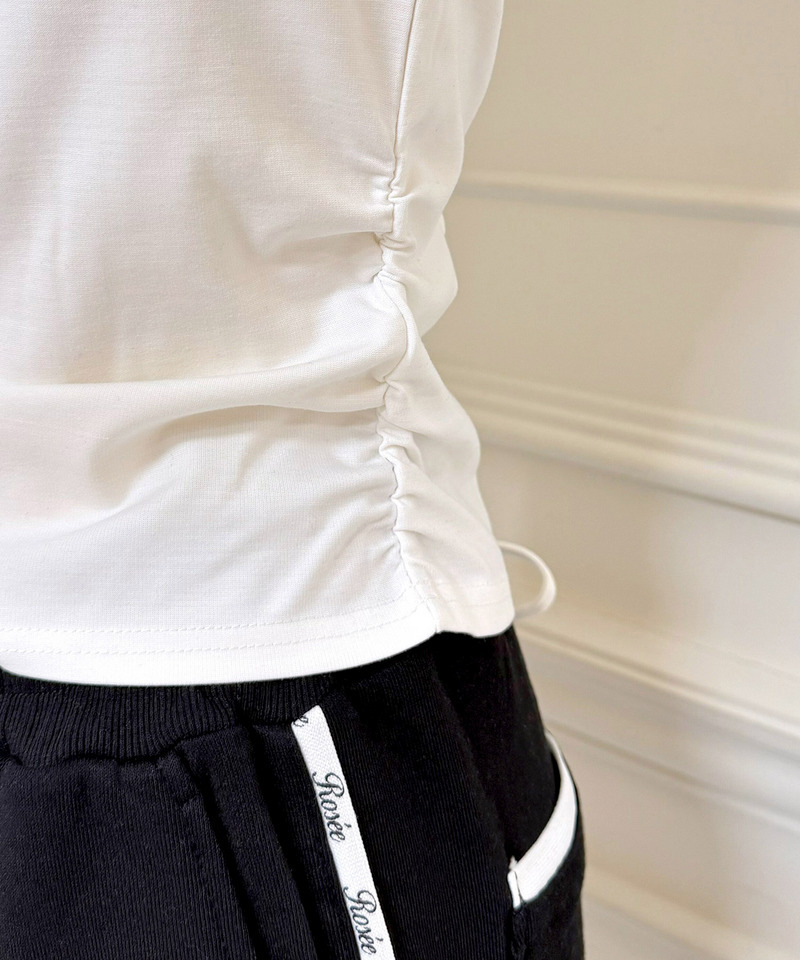 【ONLINE限定】ラインストーンロゴバックレースアップカットトップス 詳細画像 オフホワイト 8