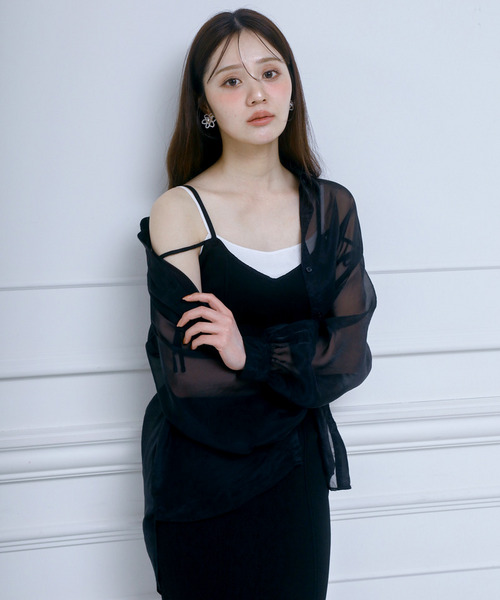 ルーズシアーシャツ 詳細画像