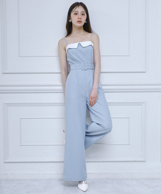 配色ベアオールインワン