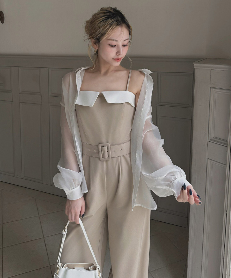 配色ベアオールインワン 詳細画像 ベージュ 3