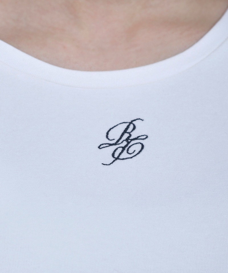 ロゴ刺しゅうコンパクトTシャツ 詳細画像 オフホワイト 3