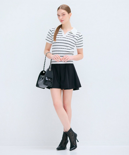 ハイウエストタックキュロット