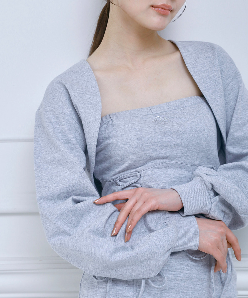 ベアタイトボレロアンサンブルワンピース 詳細画像 ライトグレー 2