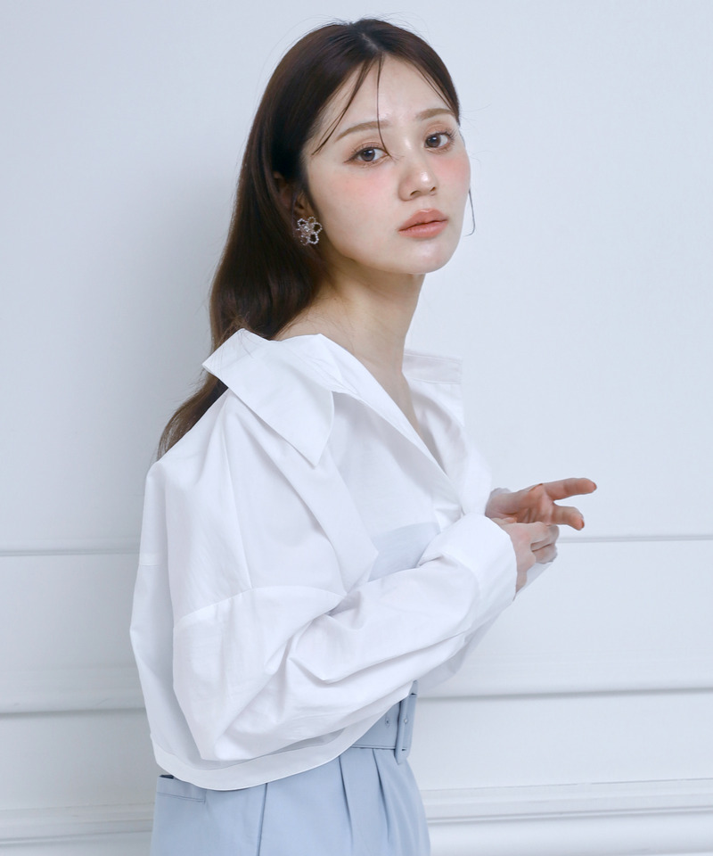シャツボレロ 詳細画像 オフホワイト 2