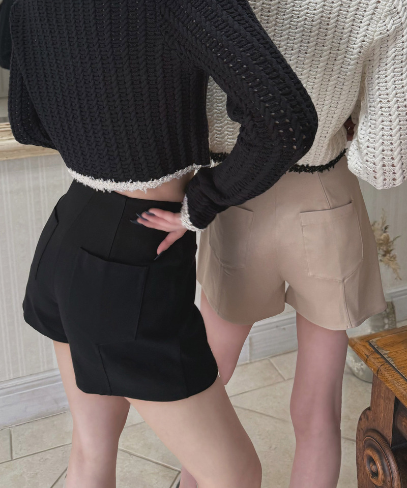 ガムストレッチショートパンツ 詳細画像 ブラック 4