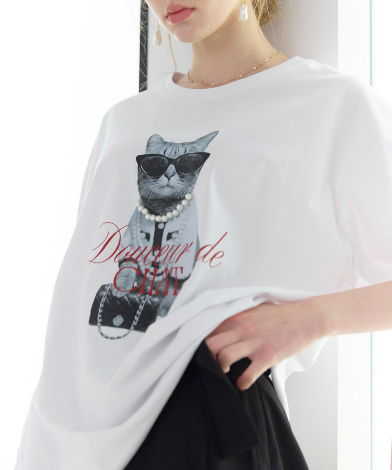 Petite Lady Cat BIG T 詳細画像 オフホワイト 3