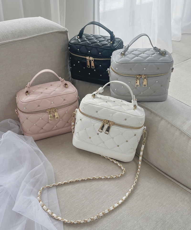 パールビジューヴァニティーBAG 詳細画像 オフホワイト 1