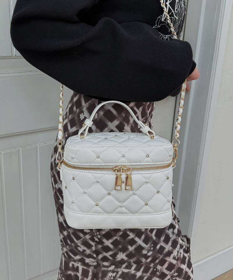 パールビジューヴァニティーBAG 詳細画像 オフホワイト 13