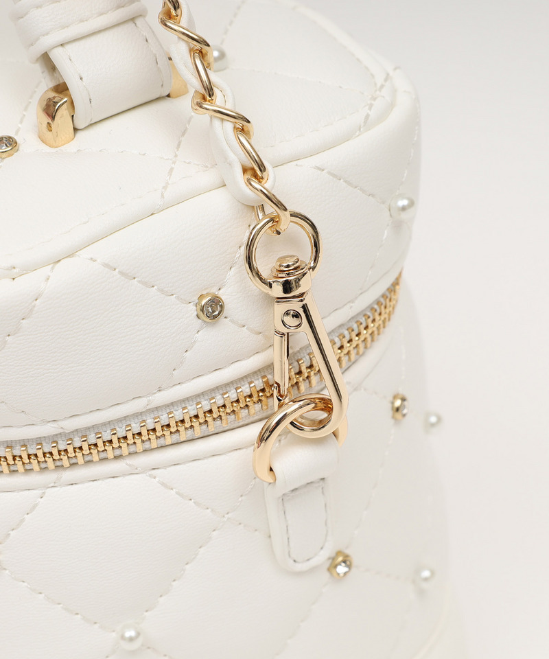 パールビジューヴァニティーBAG 詳細画像 オフホワイト 8