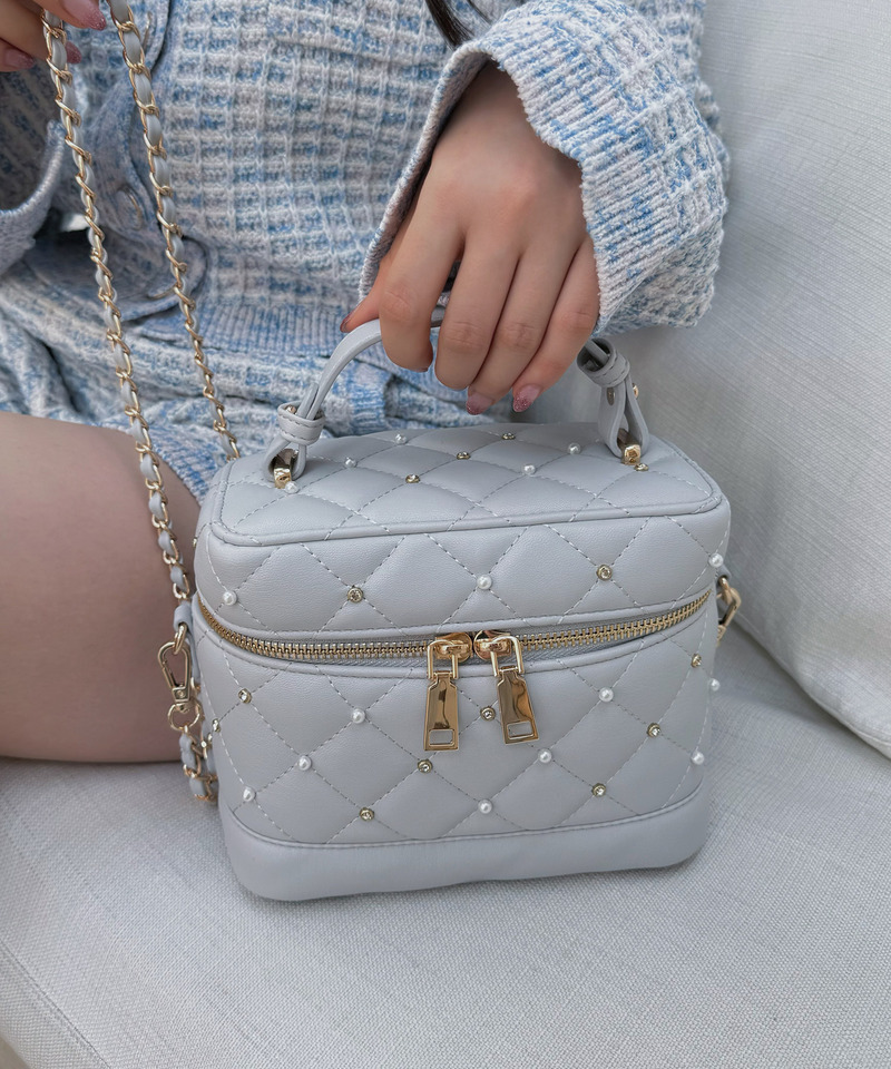 パールビジューヴァニティーBAG 詳細画像 ブルー 3