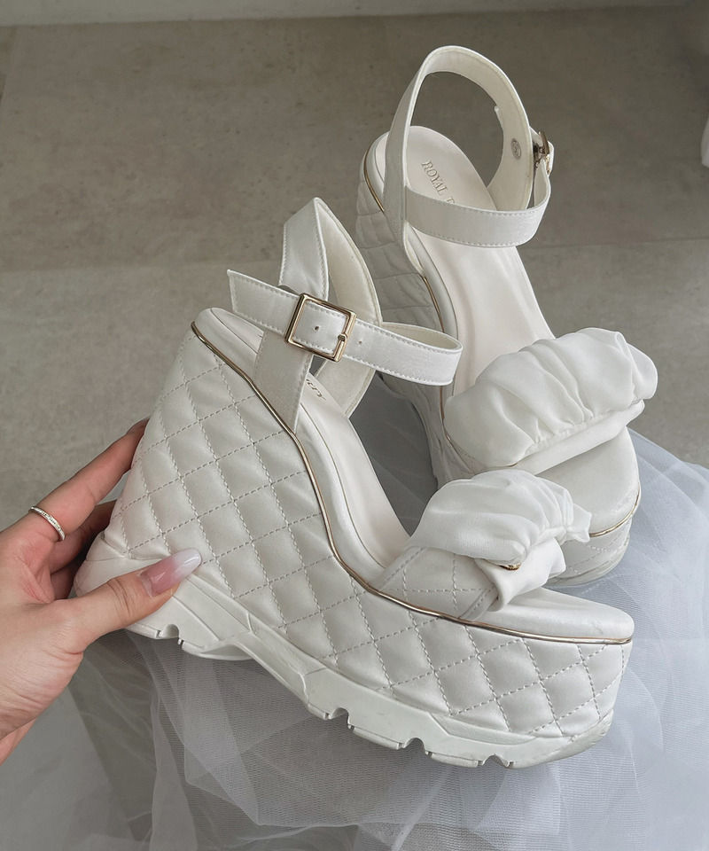 2wayキルティング厚底スポサン 詳細画像 オフホワイト 5