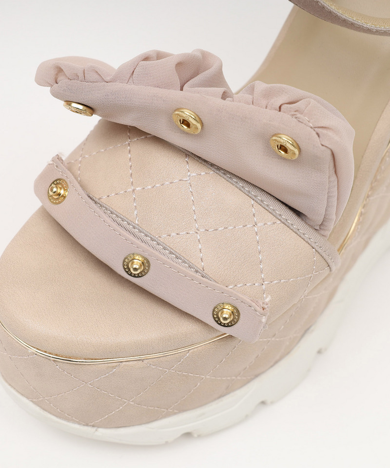 2wayキルティング厚底スポサン 詳細画像 ベージュ 10