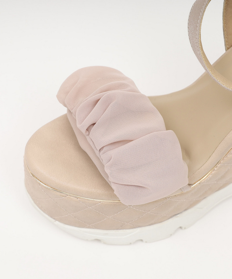 2wayキルティング厚底スポサン 詳細画像 ベージュ 7