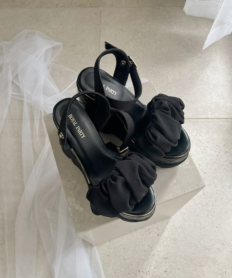 2wayキルティング厚底スポサン 詳細画像 ブラック 4