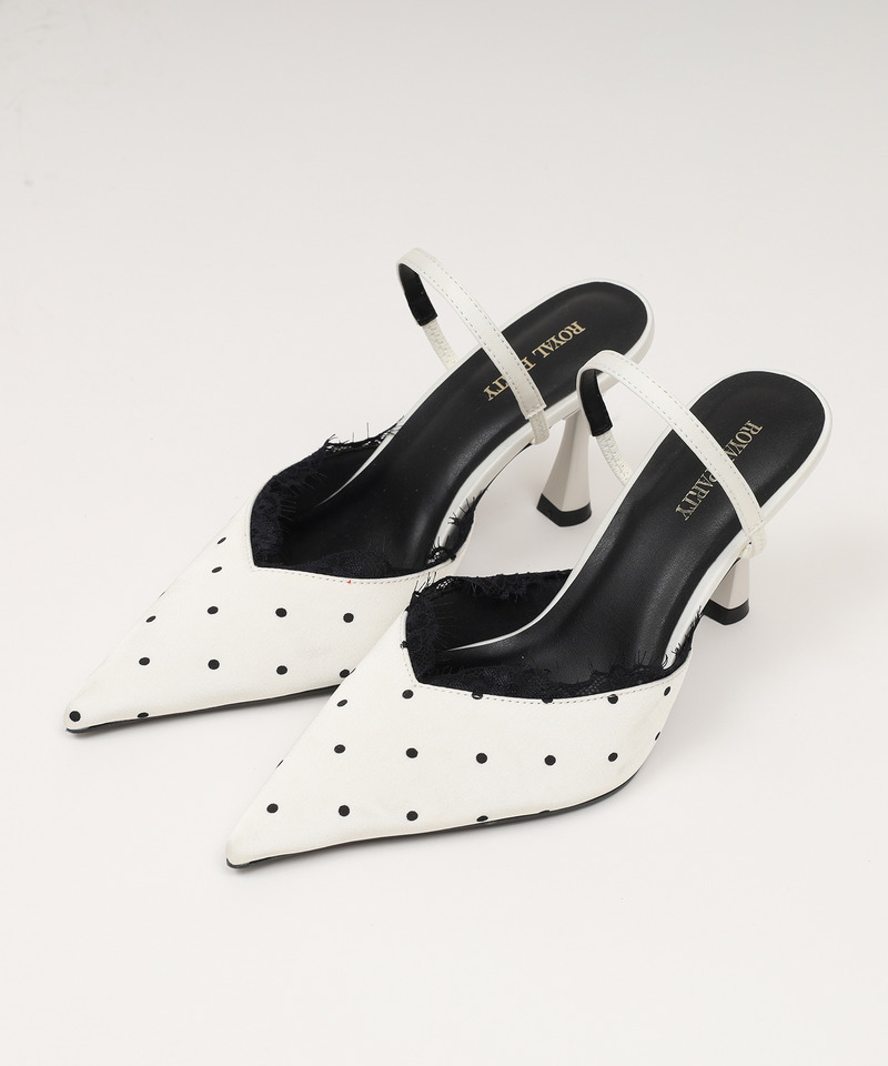 レーストリミングドットミュール 詳細画像 オフホワイト 1