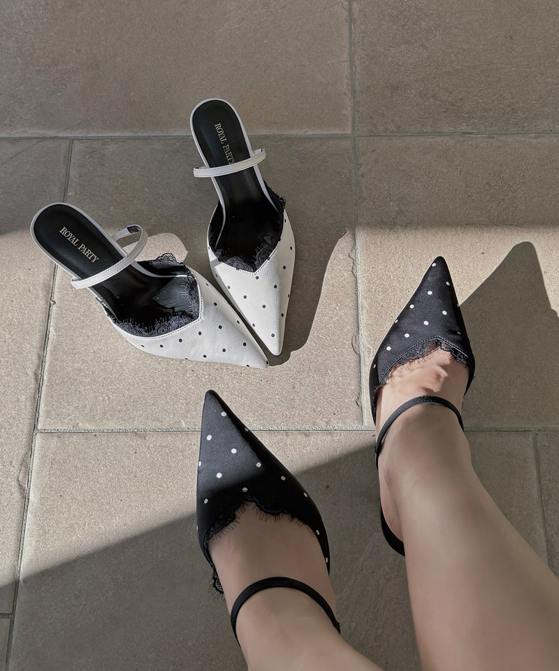 レーストリミングドットミュール 詳細画像 ブラック 1