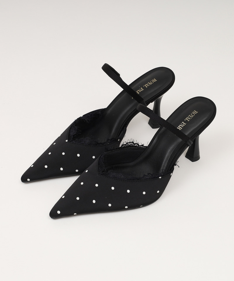 レーストリミングドットミュール 詳細画像 ブラック 2