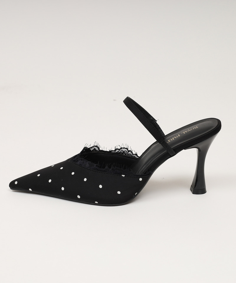 レーストリミングドットミュール 詳細画像 ブラック 3