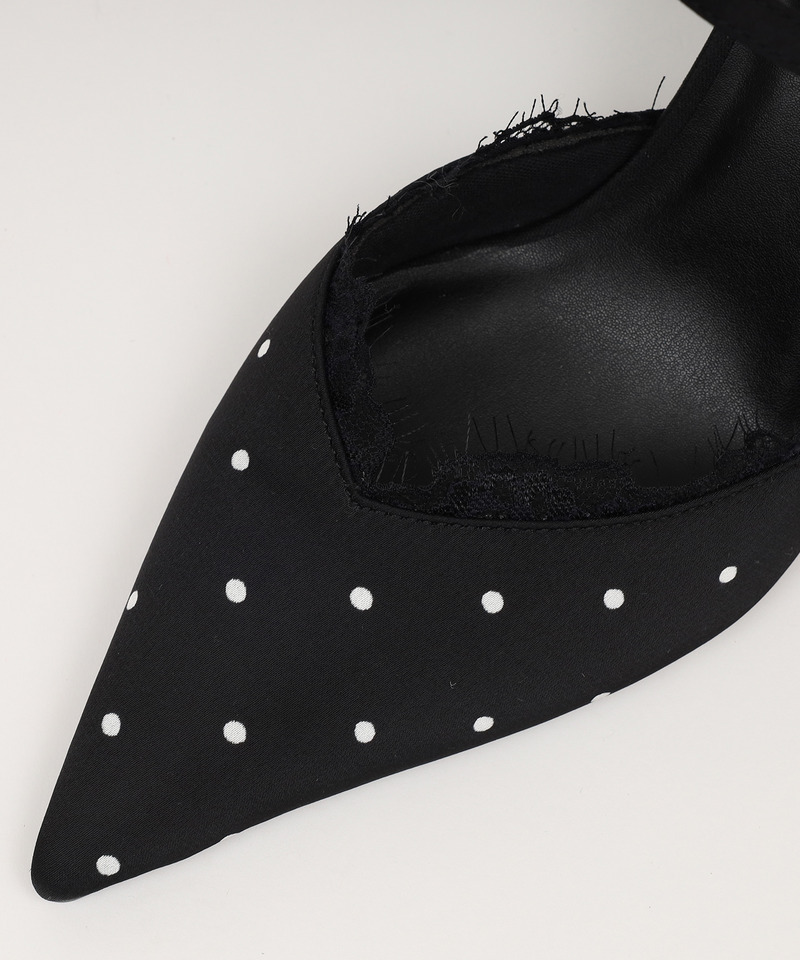 レーストリミングドットミュール 詳細画像 ブラック 5