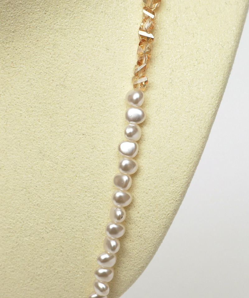 ニュアンスパールビーズネックレス 詳細画像 オフホワイト 3