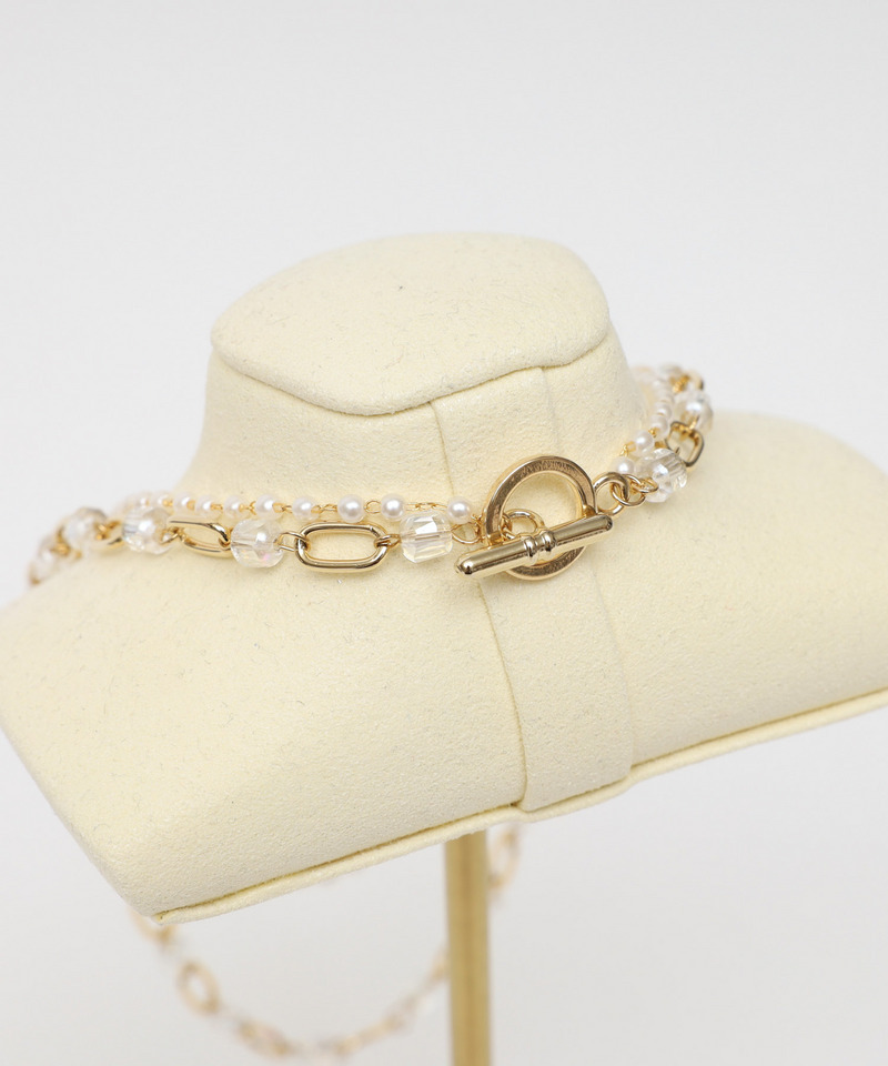 MIXチェーンパールネックレス 詳細画像 オフホワイト 3