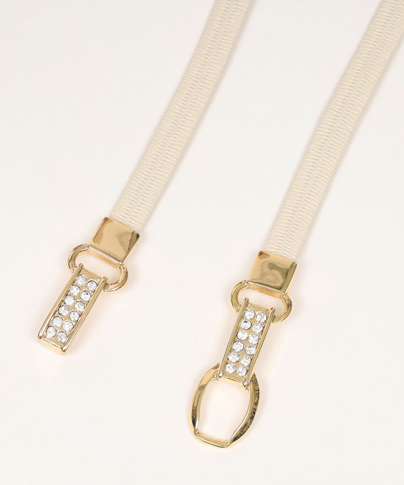 ビジューバックル細ベルト 詳細画像 オフホワイト 2