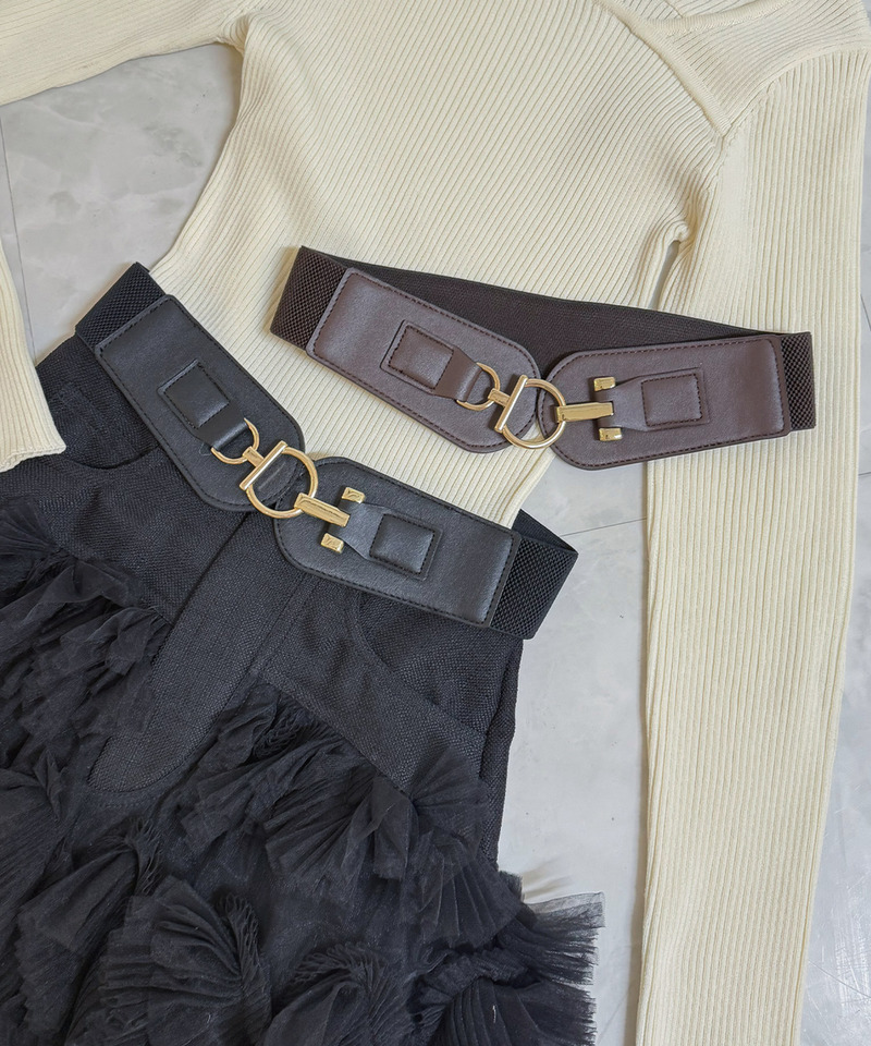 ゴールドビットウエストマーカーベルト 詳細画像 ブラウン 1