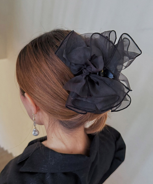 シアーリボンバンスクリップ 詳細画像