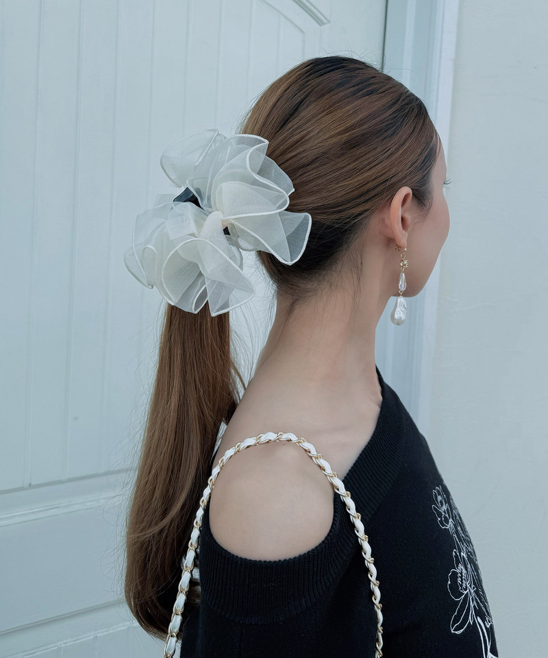 シアーリボンバンスクリップ 詳細画像 オフホワイト 4