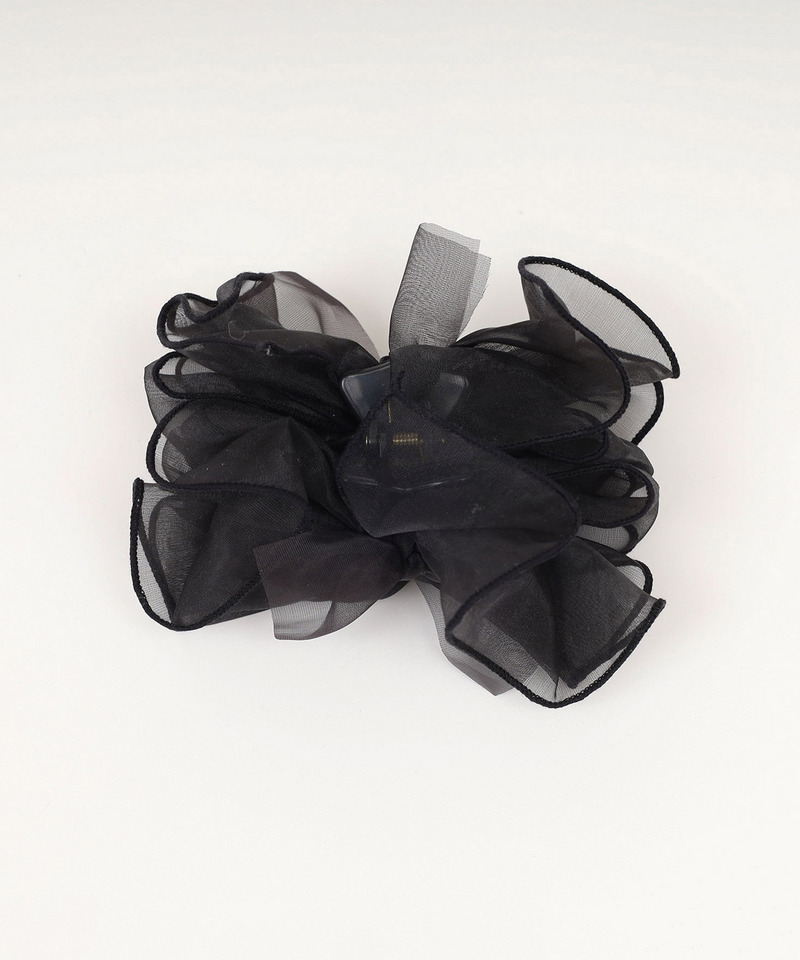 シアーリボンバンスクリップ 詳細画像 ブラック 2