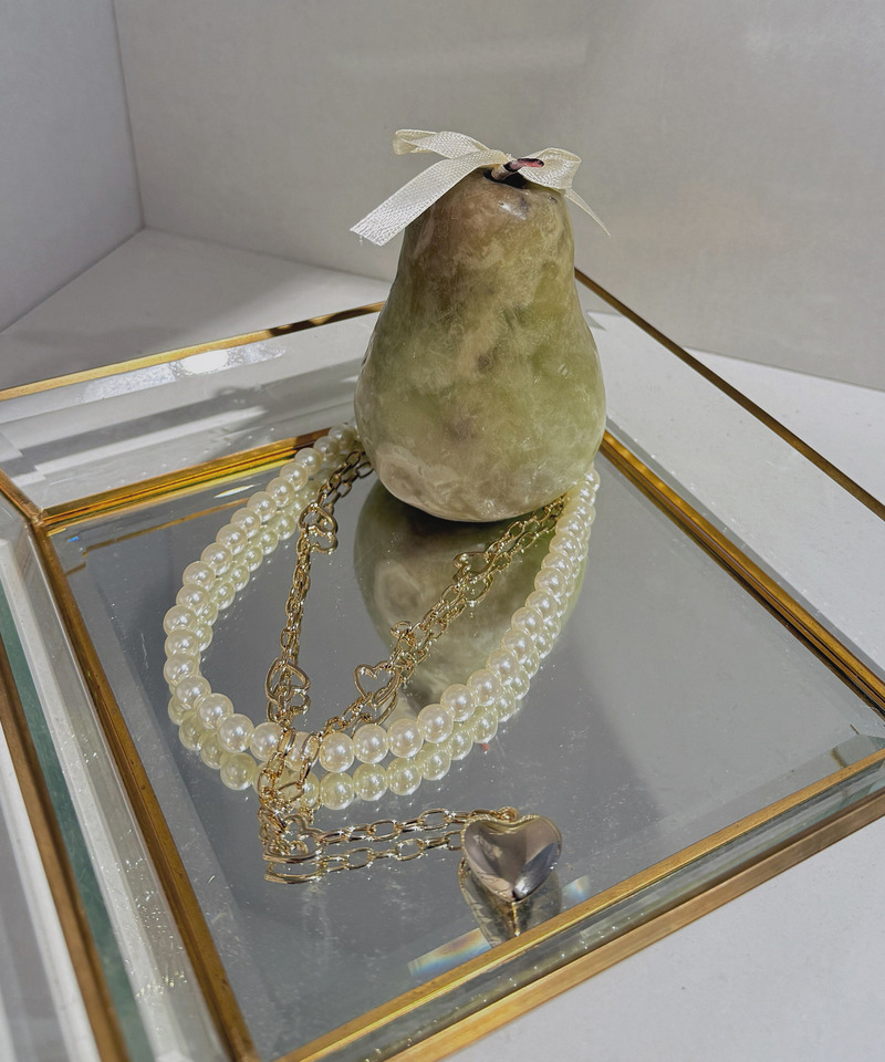 パールチェーンハートトップネックレス 詳細画像 ゴールド 2